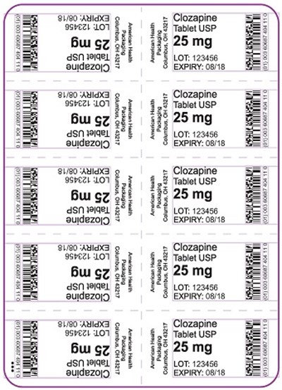 25 mg Clozapine Tablet Blister (25 mg Blister)